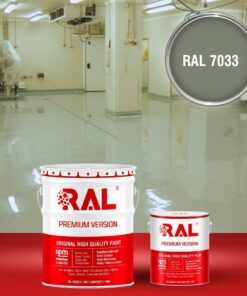 Sơn sàn công nghiệp kháng hóa chất RAL RAFLOOR ANTI-CHEM 7033 3 B13 Son san khang hoa chat RAL 7033