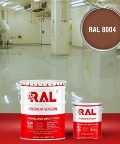 Sơn sàn công nghiệp kháng hóa chất RAL RAFLOOR ANTI-CHEM 8004 3 B13 Son san khang hoa chat RAL 8004