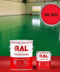 Sơn sàn công nghiệp chịu mài mòn RAL RAFLOOR ARMOR 3024 3 B15 Son san chiu mai mon RAL 3024