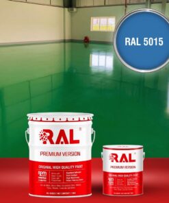 Sơn sàn công nghiệp chịu mài mòn RAL RAFLOOR ARMOR 5015 3 B15 Son san chiu mai mon RAL 5015