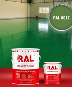 Sơn sàn công nghiệp chịu mài mòn RAL RAFLOOR ARMOR 6017 3 B15 Son san chiu mai mon RAL 6017