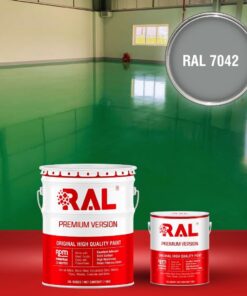 Sơn sàn công nghiệp chịu mài mòn RAL RAFLOOR ARMOR 7042 3 B15 Son san chiu mai mon RAL 7042