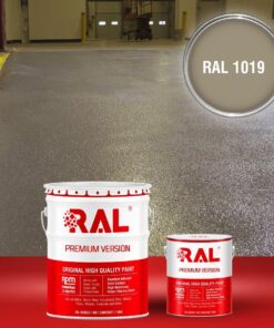 Sơn sàn công nghiệp chống trơn trượt RAL RAFLOOR ANTI-SLIP 1019 3 B17 Son san chong tron truot RAL 1019