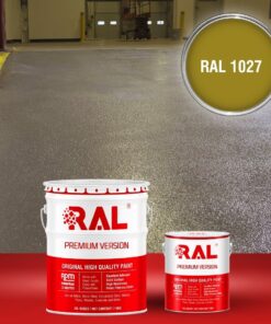 Sơn sàn công nghiệp chống trơn trượt RAL RAFLOOR ANTI-SLIP 1027 3 B17 Son san chong tron truot RAL 1027
