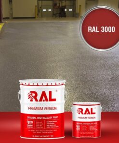 Sơn sàn công nghiệp chống trơn trượt RAL RAFLOOR ANTI-SLIP 3000 3 B17 Son san chong tron truot RAL 3000