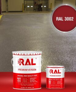 Sơn sàn công nghiệp chống trơn trượt RAL RAFLOOR ANTI-SLIP 3002 3 B17 Son san chong tron truot RAL 3002