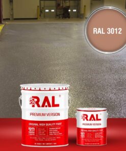 Sơn sàn công nghiệp chống trơn trượt RAL RAFLOOR ANTI-SLIP 3012 3 B17 Son san chong tron truot RAL 3012