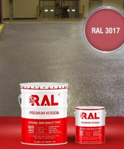 Sơn sàn công nghiệp chống trơn trượt RAL RAFLOOR ANTI-SLIP 3017 3 B17 Son san chong tron truot RAL 3017