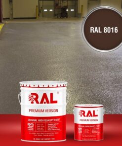 Sơn sàn công nghiệp chống trơn trượt RAL RAFLOOR ANTI-SLIP 8016 3 B17 Son san chong tron truot RAL 8016