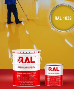 Sơn sàn công nghiệp Polyurethane hệ lăn RAL RAFLOOR SHIELD 1032 3 B7 Son san Polyurethane he lan RAL 1032