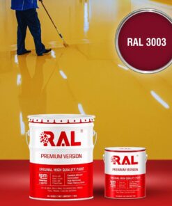 Sơn sàn công nghiệp Polyurethane hệ lăn RAL RAFLOOR SHIELD 3003 3 B7 Son san Polyurethane he lan RAL 3003