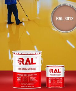 Sơn sàn công nghiệp Polyurethane hệ lăn RAL RAFLOOR SHIELD 3012 3 B7 Son san Polyurethane he lan RAL 3012