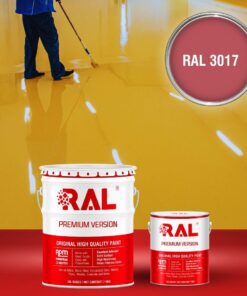 Sơn sàn công nghiệp Polyurethane hệ lăn RAL RAFLOOR SHIELD 3017 3 B7 Son san Polyurethane he lan RAL 3017