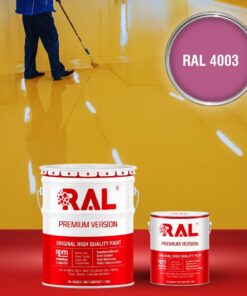 Sơn sàn công nghiệp Polyurethane hệ lăn RAL RAFLOOR SHIELD 4003 3 B7 Son san Polyurethane he lan RAL 4003