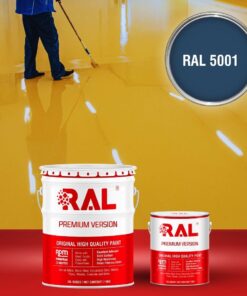 Sơn sàn công nghiệp Polyurethane hệ lăn RAL RAFLOOR SHIELD 5001 3 B7 Son san Polyurethane he lan RAL 5001