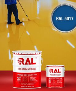 Sơn sàn công nghiệp Polyurethane hệ lăn RAL RAFLOOR SHIELD 5017 3 B7 Son san Polyurethane he lan RAL 5017