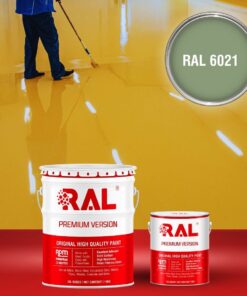 Sơn sàn công nghiệp Polyurethane hệ lăn RAL RAFLOOR SHIELD 6021 3 B7 Son san Polyurethane he lan RAL 6021
