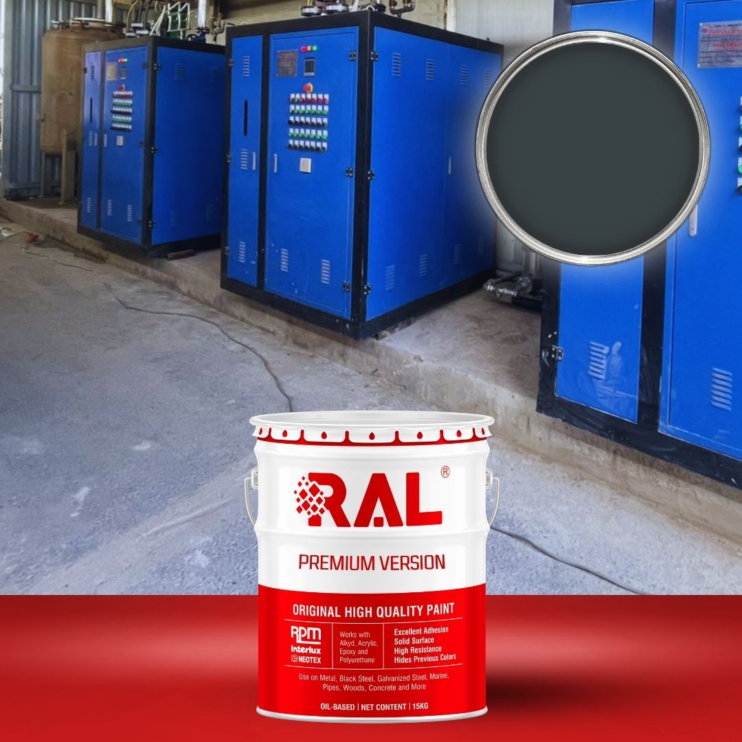 Sơn sắt thép công nghiệp Alkyd kinh tế RAL RAKYD 7026 1 A7 Son cong nghiep Alkyd kinh te RAL 7026