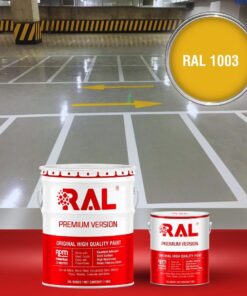 Sơn sàn Garage ô tô PU tự san RAL GARAGE SHIELD SL 1003 3 B19 Son san Garage PU tu san RAL 1003
