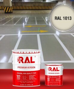 Sơn sàn Garage ô tô PU tự san RAL GARAGE SHIELD SL 1013 3 B19 Son san Garage PU tu san RAL 1013