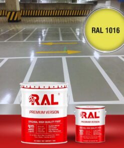 Sơn sàn Garage ô tô PU tự san RAL GARAGE SHIELD SL 1016 3 B19 Son san Garage PU tu san RAL 1016