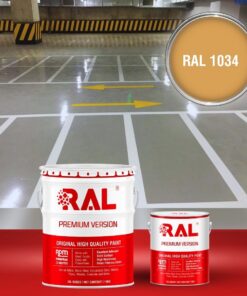 Sơn sàn Garage ô tô PU tự san RAL GARAGE SHIELD SL 1034 3 B19 Son san Garage PU tu san RAL 1034