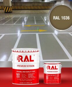 Sơn sàn Garage ô tô PU tự san RAL GARAGE SHIELD SL 1036 3 B19 Son san Garage PU tu san RAL 1036