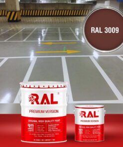 Sơn sàn Garage ô tô PU tự san RAL GARAGE SHIELD SL 3009 3 B19 Son san Garage PU tu san RAL 3009