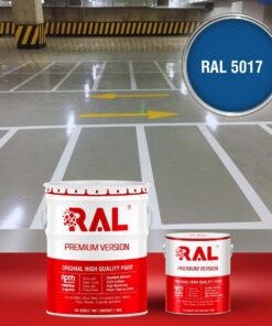 Sơn sàn Garage ô tô PU tự san RAL GARAGE SHIELD SL 5017 3 B19 Son san Garage PU tu san RAL 5017