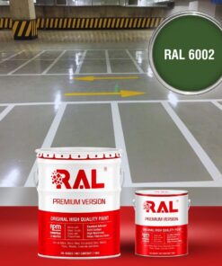 Sơn sàn Garage ô tô PU tự san RAL GARAGE SHIELD SL 6002 3 B19 Son san Garage PU tu san RAL 6002
