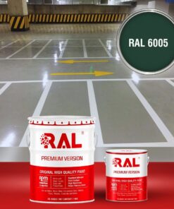 Sơn sàn Garage ô tô PU tự san RAL GARAGE SHIELD SL 6005 3 B19 Son san Garage PU tu san RAL 6005