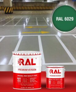 Sơn sàn Garage ô tô PU tự san RAL GARAGE SHIELD SL 6029 3 B19 Son san Garage PU tu san RAL 6029