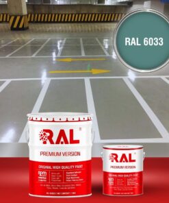 Sơn sàn Garage ô tô PU tự san RAL GARAGE SHIELD SL 6033 3 B19 Son san Garage PU tu san RAL 6033