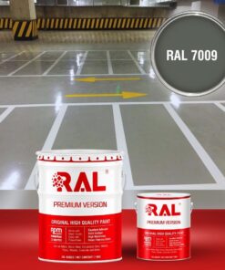 Sơn sàn Garage ô tô PU tự san RAL GARAGE SHIELD SL 7009 3 B19 Son san Garage PU tu san RAL 7009