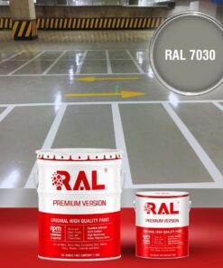 Sơn sàn Garage ô tô PU tự san RAL GARAGE SHIELD SL 7030 3 B19 Son san Garage PU tu san RAL 7030