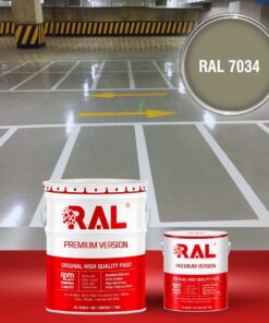 Sơn sàn Garage ô tô PU tự san RAL GARAGE SHIELD SL 7034 3 B19 Son san Garage PU tu san RAL 7034