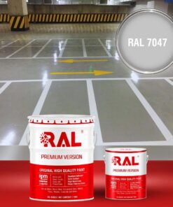 Sơn sàn Garage ô tô PU tự san RAL GARAGE SHIELD SL 7047 3 B19 Son san Garage PU tu san RAL 7047