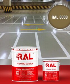 Sơn sàn Garage ô tô PU tự san RAL GARAGE SHIELD SL 8000 3 B19 Son san Garage PU tu san RAL 8000