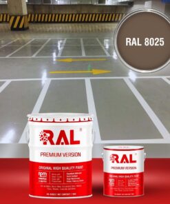 Sơn sàn Garage ô tô PU tự san RAL GARAGE SHIELD SL 8025 3 B19 Son san Garage PU tu san RAL 8025
