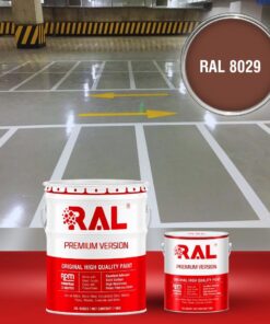 Sơn sàn Garage ô tô PU tự san RAL GARAGE SHIELD SL 8029 3 B19 Son san Garage PU tu san RAL 8029