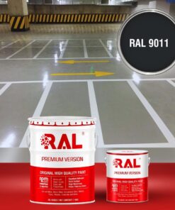 Sơn sàn Garage ô tô PU tự san RAL GARAGE SHIELD SL 9011 3 B19 Son san Garage PU tu san RAL 9011