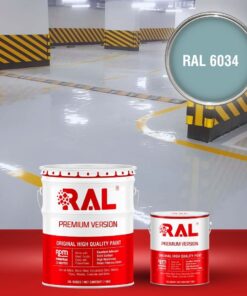 Sơn sàn Garage ô tô Epoxy tự san RAL GARAGE GUARD SL 6034 3 B20 Son san Garage Epoxy tu san RAL 6034