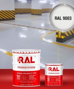 Sơn sàn Garage ô tô Epoxy tự san RAL GARAGE GUARD SL 9003 3 B20 Son san Garage Epoxy tu san RAL 9003