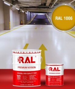 Sơn sàn Garage ô tô PU hệ lăn RAL GARAGE SHIELD 1006 3 B22 Son san Garage PU he lan RAL 1006