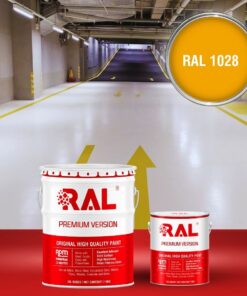 Sơn sàn Garage ô tô PU hệ lăn RAL GARAGE SHIELD 1028 3 B22 Son san Garage PU he lan RAL 1028