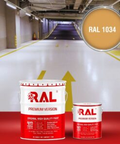 Sơn sàn Garage ô tô PU hệ lăn RAL GARAGE SHIELD 1034 3 B22 Son san Garage PU he lan RAL 1034