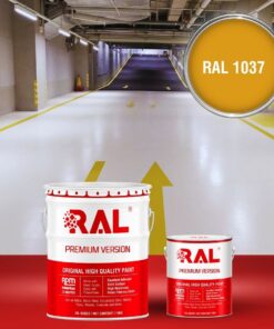 Sơn sàn Garage ô tô PU hệ lăn RAL GARAGE SHIELD 1037 3 B22 Son san Garage PU he lan RAL 1037