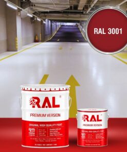 Sơn sàn Garage ô tô PU hệ lăn RAL GARAGE SHIELD 3001 3 B22 Son san Garage PU he lan RAL 3001