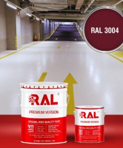 Sơn sàn Garage ô tô PU hệ lăn RAL GARAGE SHIELD 3004 3 B22 Son san Garage PU he lan RAL 3004