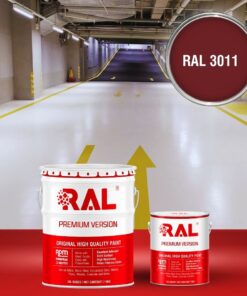 Sơn sàn Garage ô tô PU hệ lăn RAL GARAGE SHIELD 3011 3 B22 Son san Garage PU he lan RAL 3011